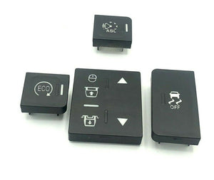 Center Console Button Knob Trim for Land Rover Range Sport 2014-2017 4pcs ECO