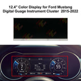 12.4" Color Display for Ford Mustang Digital Gauge Information Odometer Instrument Cluster