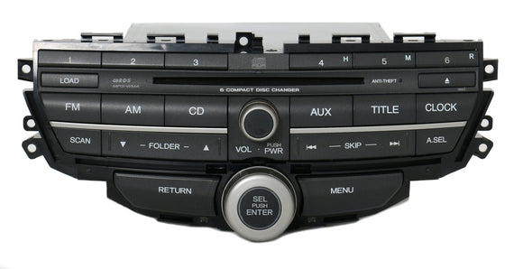 2008-2012 Honda Accord AM FM Radio 6 Disc CD Player 39100-TE0-A311-M1 Face 3BB2