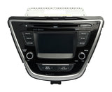 2014-2016 Hyundai Elantra AM FM Radio XM Single Disc CD MP3 Player 96180-3X165GU