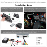 Optical Fiber Decoder Box for BMW E90 E92 E93 Aftermarket Radio Navigation Eonon Installation