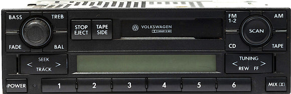 Premium VI 1998-2003 Volkswagen Passat AM FM Radio Receiver Cassette Player Part 1J0035180D