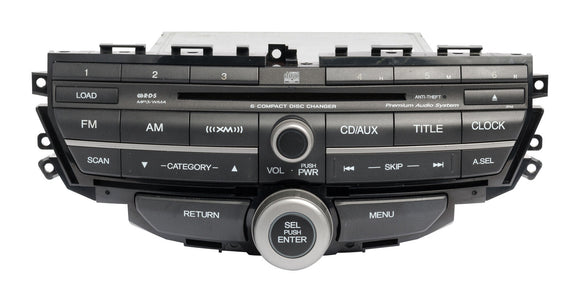 2008-2009 Honda Accord AM FM Radio OEM 6 Disc CD MP3 Player 39101-TE0-A511-M1 3PA6
