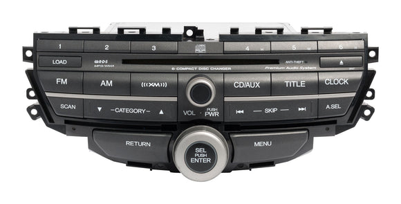 2008-2012 Honda Accord OEM Radio XM 6 Disc CD MP3 Player 39101-TE0-A61-M1 3PA7
