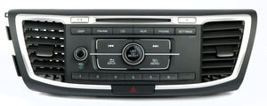 2013-2015 Honda Accord AM FM CD Player Auxiliary Radio with Air Vents OEM 39100-T2A-A220