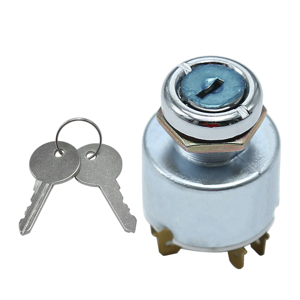 Universal Ignition Key Starter Switch For Car Tractor Trailer Truck W/ 2 Keys US - Foto 10