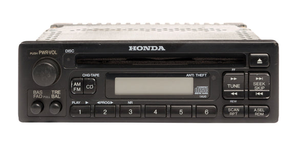2002 Honda Odyssey AM FM Radio OEM CD Player 39100-S0X-C020 Face 1XU0
