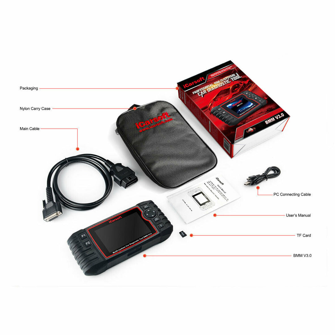 Bi-Directional OBD2 Scanner for BMW MINI Rolls-Royce iCarsoft BMM V3.0