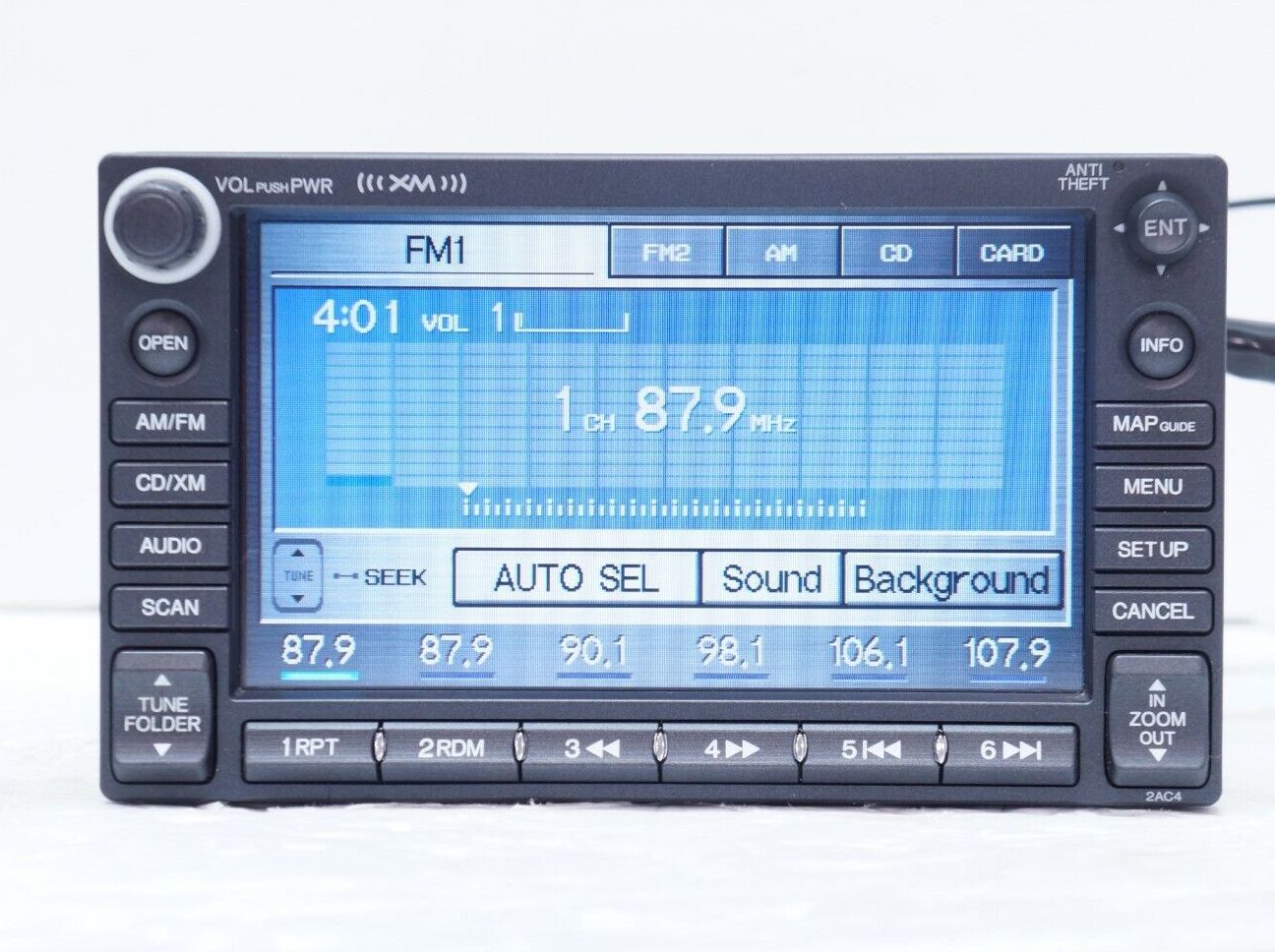 2007-2009 Honda Civic AM FM XM Ready Navigation Radio 39541-SNA-A310-M ...
