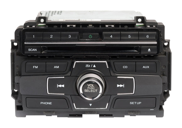 2013-2015 Honda Civic AM FM Radio OEM CD Player 39100-TS8-L314-M1 face 2XC6