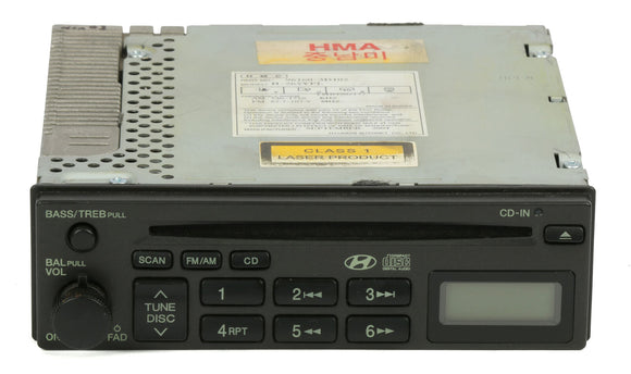 2002-2005 Hyundai Sonata Radio AM FM Single OEM CD Player 96160-3D102