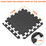 12pcs EVA Exercise Floor Mat Yoga Gym Garage Home Tiles Flooring Fitness Workout