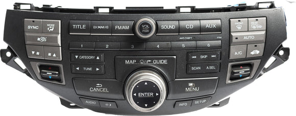 2011-2012 Honda Accord OEM Satellite Radio 6 Disc CD Navigation 39100TEA81 Face 3BT2