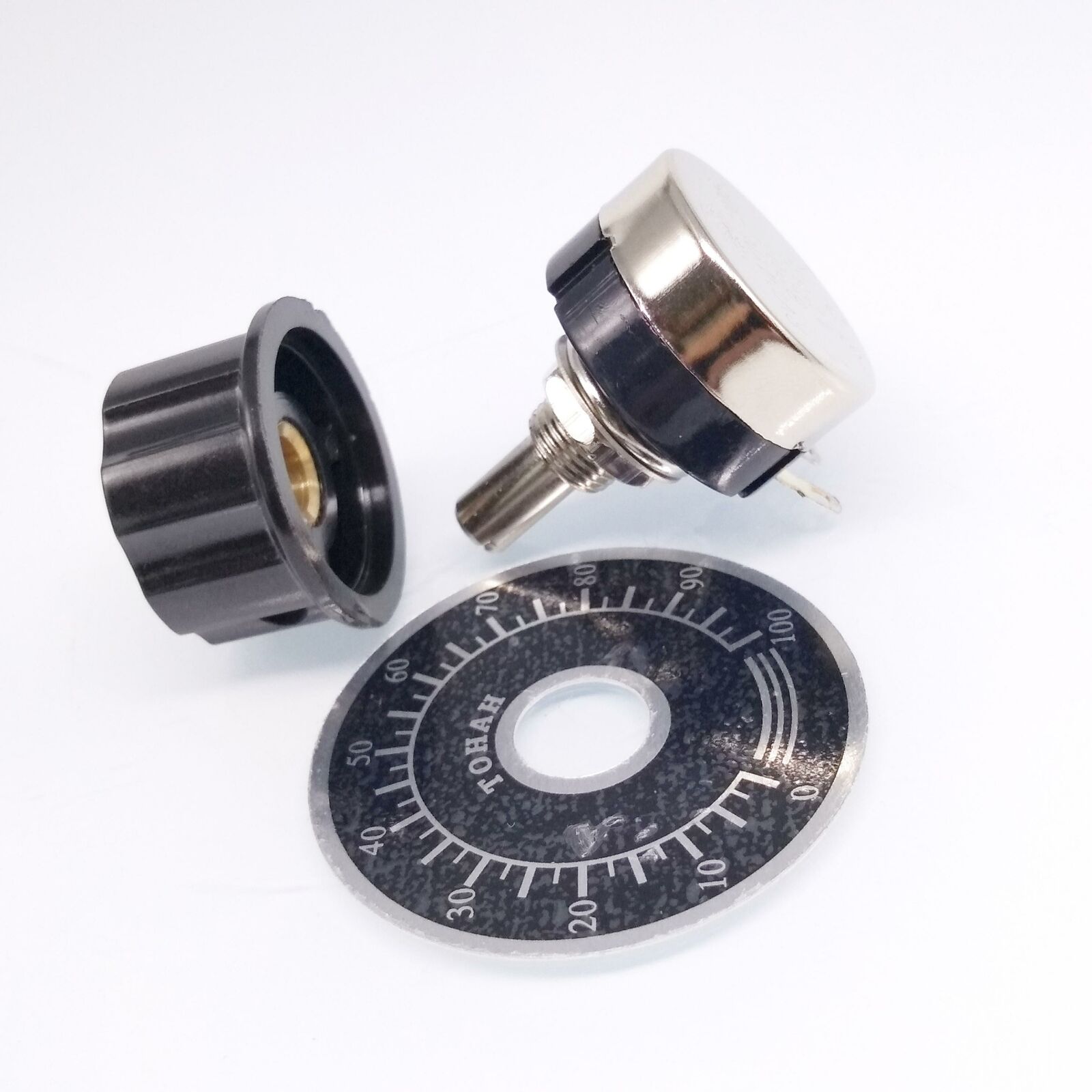 Potenziometro DUAL 50K Ohm RV24YG 20S - Doppio Canale, 24x20mm, Per Potenziometro DUAL 50K Ohm RV24YG 20S - Doppio Canale, 24x20mm, Per