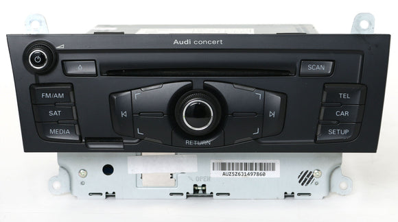 2010 2011 2012 Audi A4 Radio MP3 CD Player Concert Audio System OEM 8T1035186R