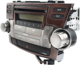 2008-2010 Toyota Highlander AM FM Radio OEM CD Player 8612048E40 Face 51850