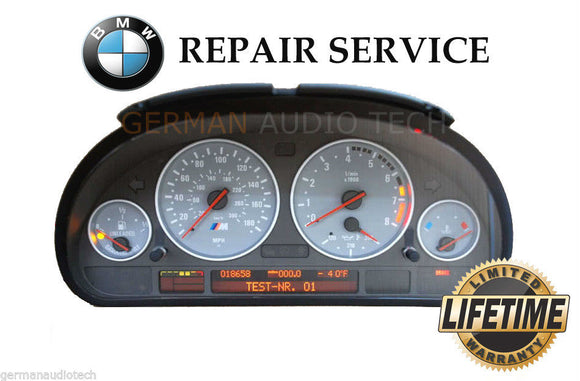 REPAIR SERVICE for BMW 2000-2003 E39 M5 INSTRUMENT SPEEDOMETER CLUSTER PIXEL DISPLAY