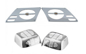 Chrome front & rear Speaker Covers/Trim/Accents for GL1500 Honda Goldwing
