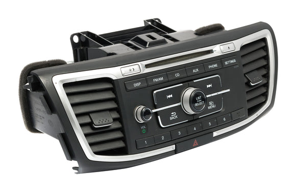 2013-2015 Honda Accord AM FM Radio OEM CD Player w Bezel 39100-T2A-A320
