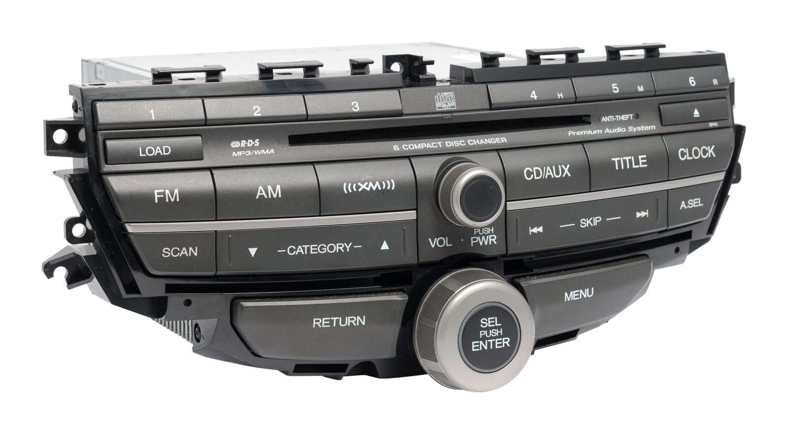 2010-2012 Honda Crosstour AM-FM Sirius XM Radio 6-CD Player 39100-TP6 ...