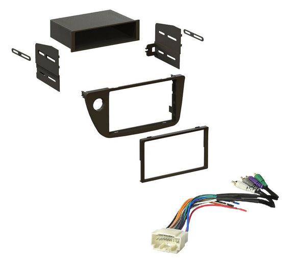 Single Double DIN Car Radio Dash Install Kit Integration Harness 2002-2003 RSX