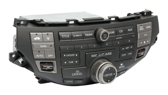 2008-2010 Honda Accord OEM Radio XM 6 Disc CD Player 39101-TE0-A913-M2 face 3TA3