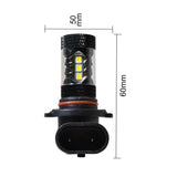 2x LED Yellow French Fog Light Bulbs for 2005-2013 Corvette C6 3000k 9005 80w 12v LED Lamp Replacement