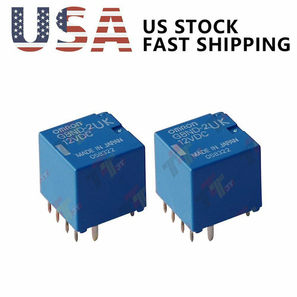 2PCS Genuine Omron G8ND-2U G8ND-2UK Relay for Renault BMW X5/X6 12VDC 25A US