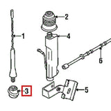 Aerial Antenna Grommet Seal for BMW Z3 Series E36/7 Roadster 1995-2003