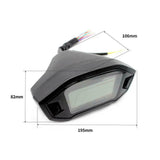 Universal LCD Digital Backlight Motorcycle Odometer Speedometer Tachometer Gauge