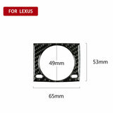 Carbon Fiber Center Console Clock Cover for LEXUS IS200t/250/300/350 2013-2019