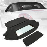 Convertible Soft Top W/ Heated Glass Window for Toyota MR2 Spyder 2000-2007 Black