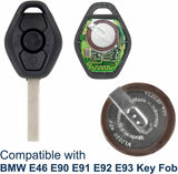 Replacement Key Fob Battery for BMW E46 E60 E61 530i 530xi E39 Z4 E85 E86 90° Pins