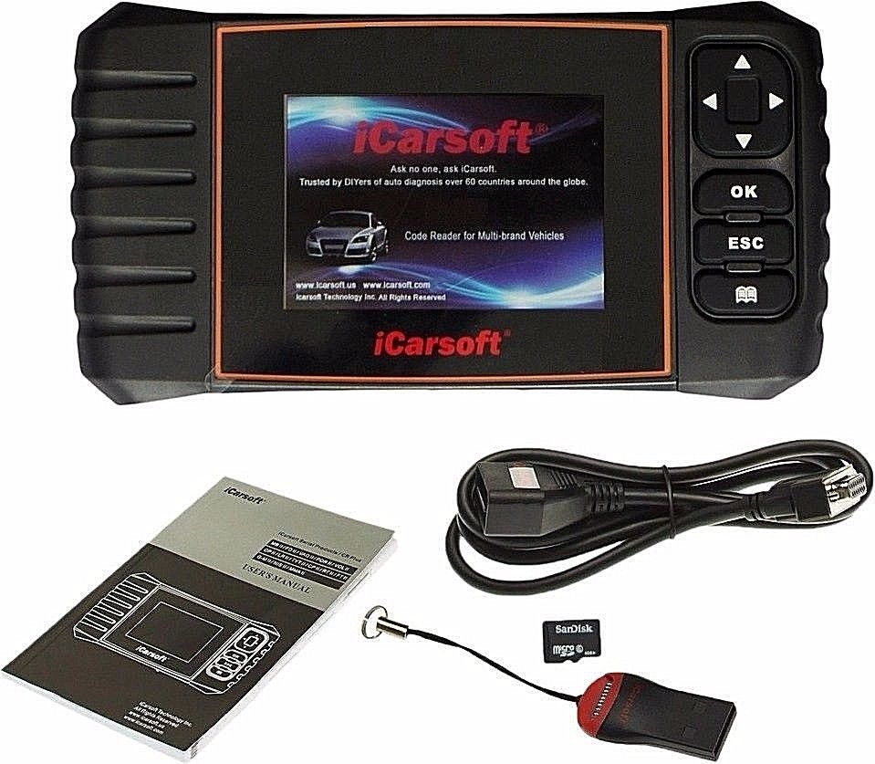 ICARSOFT CR PLUS PROFESSIONAL OBD2 CAR DIAGNOSTIC CODE SCANNER TOOL 2ND GEN