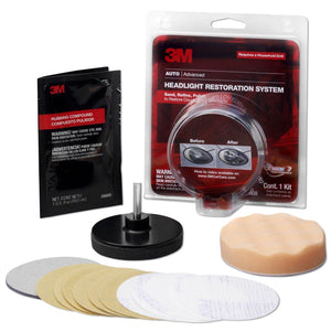 3M Plastic Headlight Lens Buffing Polish Restoration System Restorer Kit