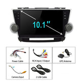 Android 10.2" Car Stereo Radio GPS Navigation for Toyota Highlander 2009 2010 2011 2012 2013