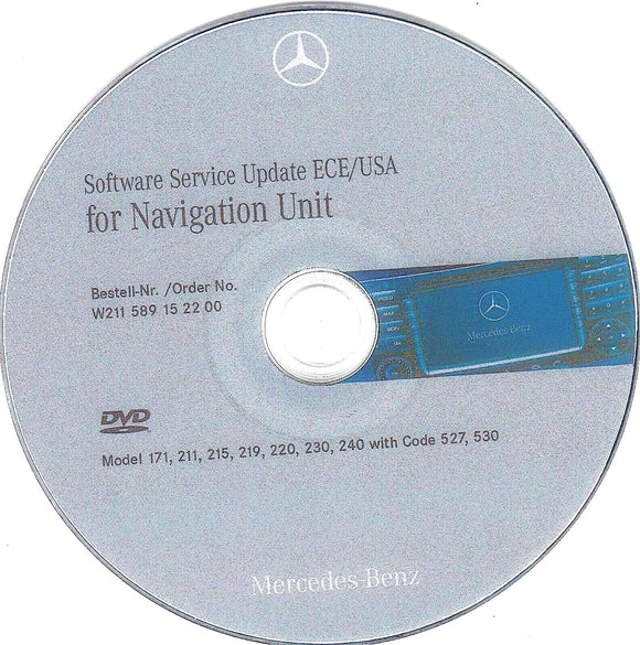NTG-1 Service Software Firmware Update Disc DVD for Mercedes-Benz W211 W219 W220 W171
