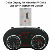 A4479005407 Color LCD Display for Mercedes-Benz V-Class Vito W447 Instrument Cluster