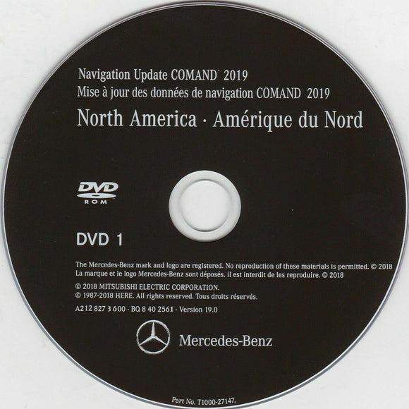 Latest Navigation DVD Map Update for Mercedes-Benz NTG3 Comand Aps North America v15