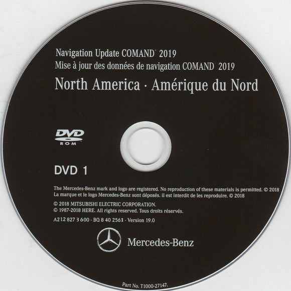 Latest Navigation DVD Map Update for Mercedes-Benz NTG3 Comand Aps North America v15