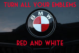 Roundel Decal Overlays Set for BMW Badge Wheel Trunk Logo