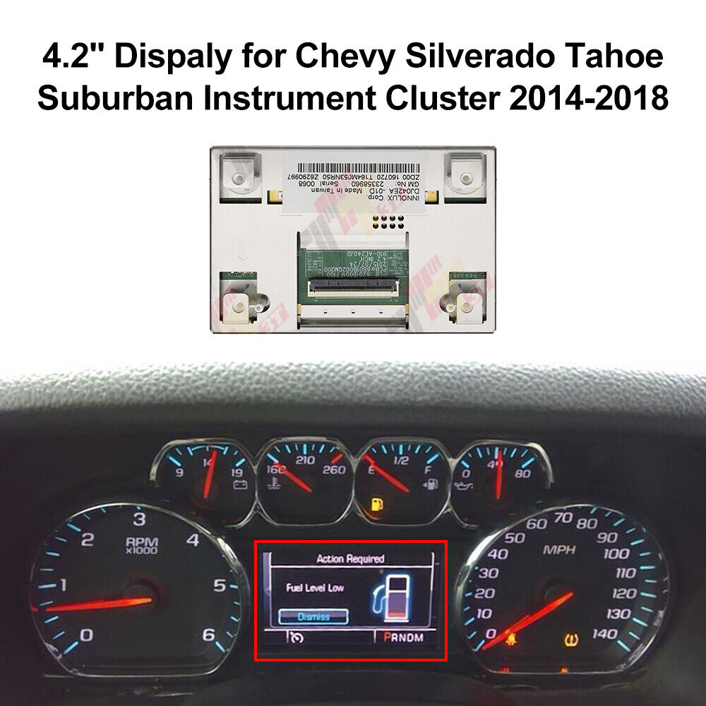 LCD Display for Chevy Silverado Tahoe Suburban Instrument Cluster ...