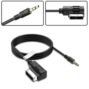 AUDI MMI 3.5mm AUX MP3 Interface Adapter Audio Cable for A4 / A6L / A8 / Q5 / Q7