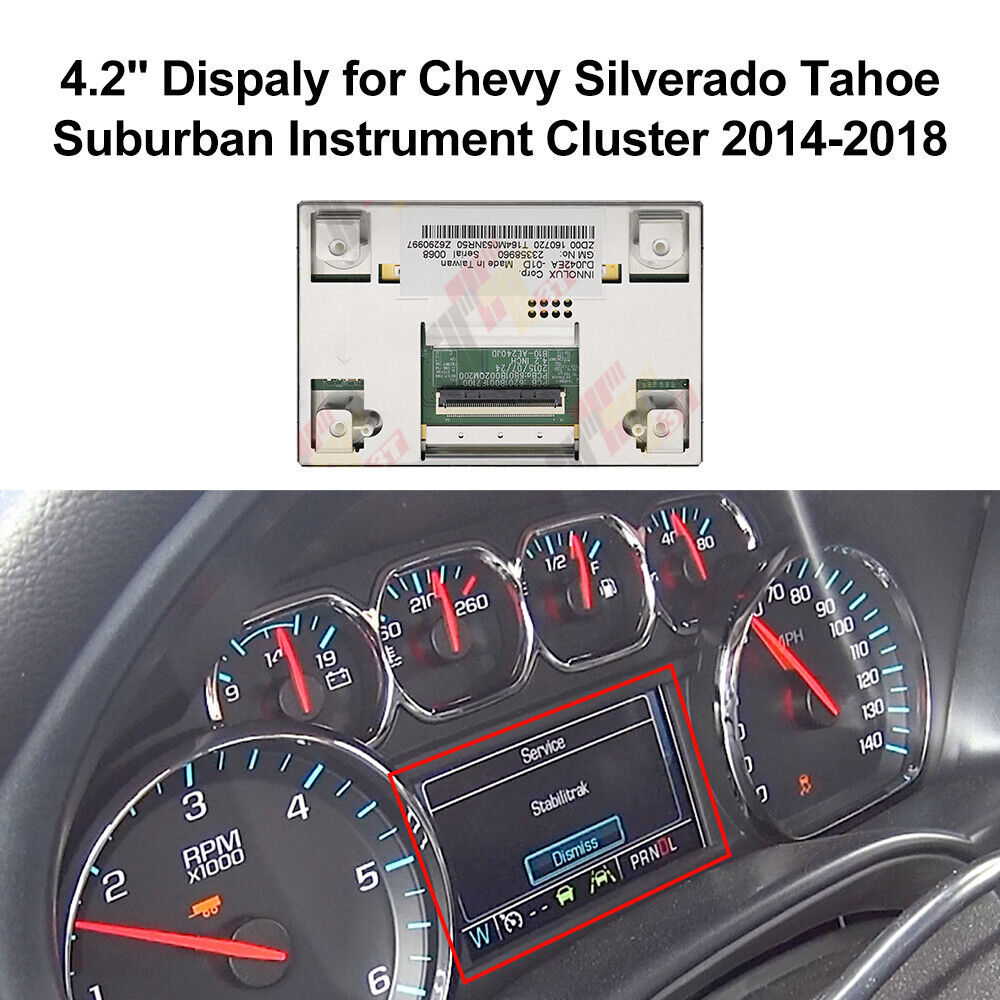 LCD Display for Chevy Silverado Tahoe Suburban Instrument Cluster ...