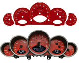 Red Gauge Face Compatible with Porsche 911 997 Carrera Instrument Cluster 225MPH 9000rpm GT3