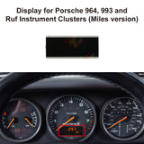 LCD Odometer Tachometer Display for Porsche 964, 993 and Ruf instrument cluster (KM version)