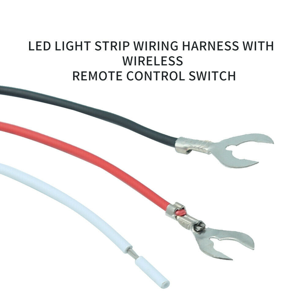 Remote Control Harness Led 3-way LED light strip wiring harness with wireless remote control swit ...