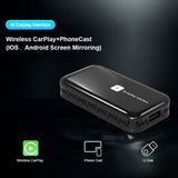 Auto Wired To Wireless Carplay Dongle Smart Mirror Link Screen For Apple/Android