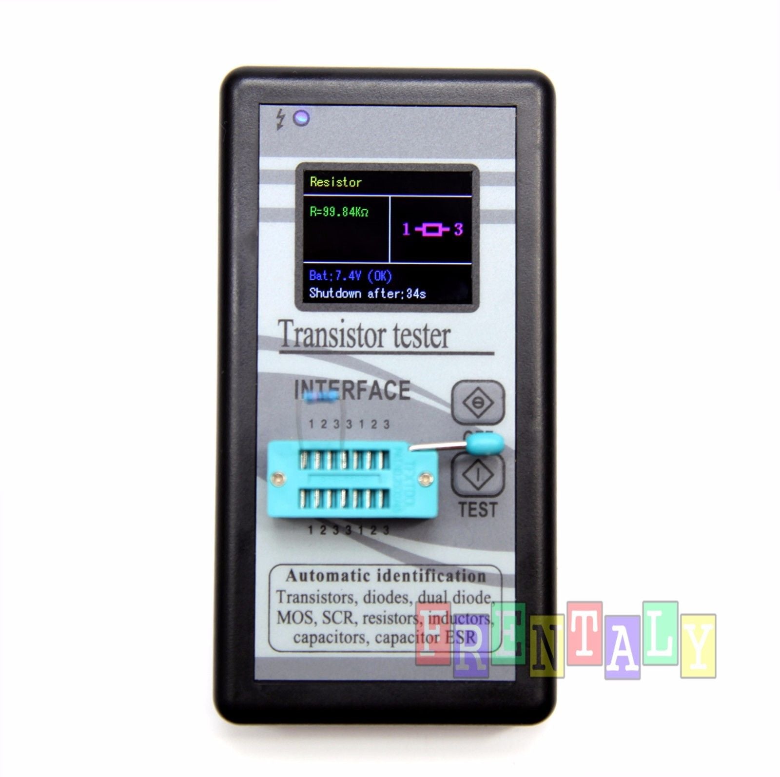 Testeur De Transistor Multifonction MOSFET Condensateur LCR - Anti-Brûlure Écran Couleur