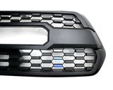 Retro 3-Color Stripe Grille Badge Sticker Compatible With 2016-2022 Toyota Tacoma TRD-Pro, Blue